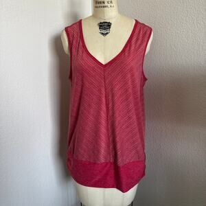 Eddie Bauer | Ascent Sleeveless Tank Top in a Red/Pink Marl size L